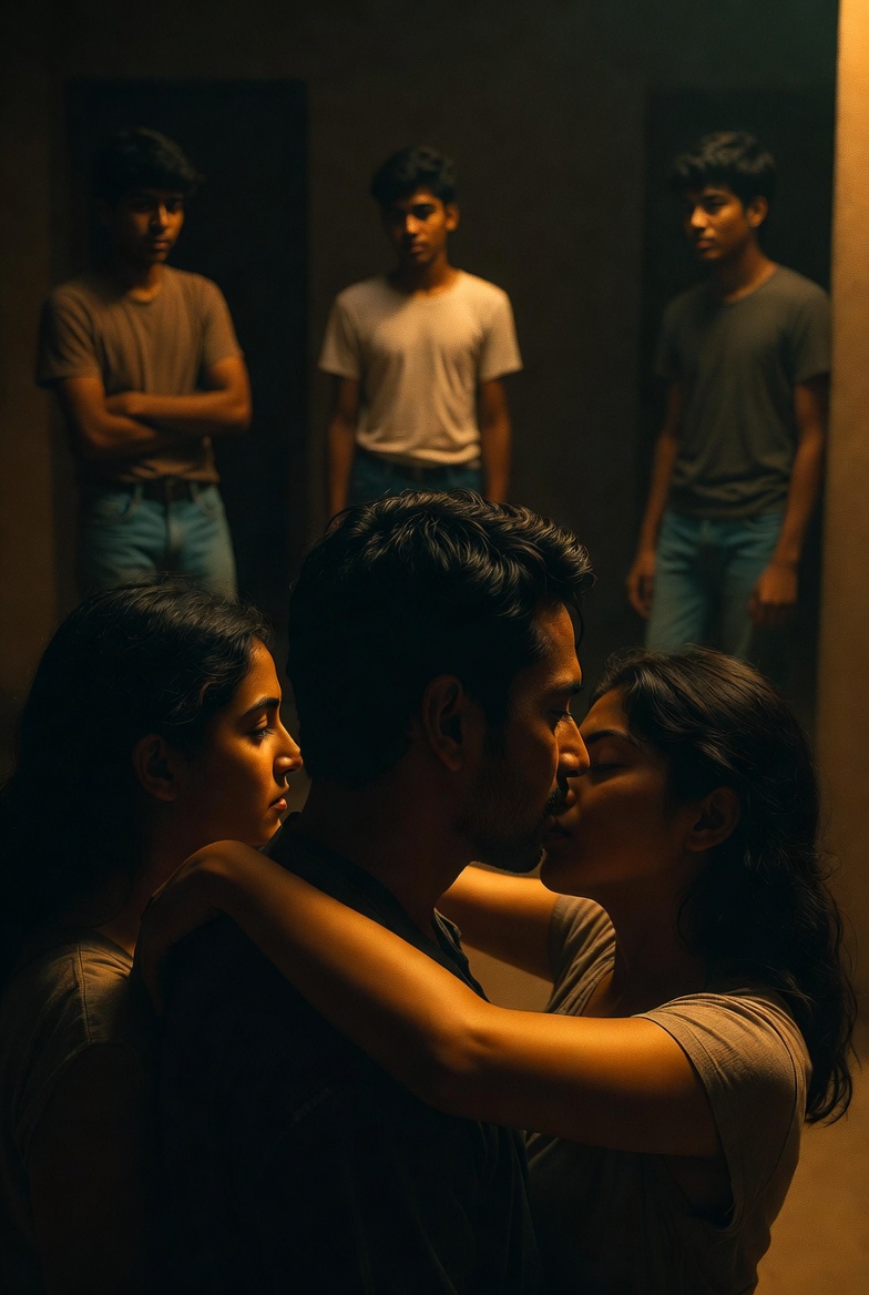 இரண்டு இளம் பெண்களை அவர்களது வகுப்பு பையன்கள் முன்னால் ஓத்தேன்