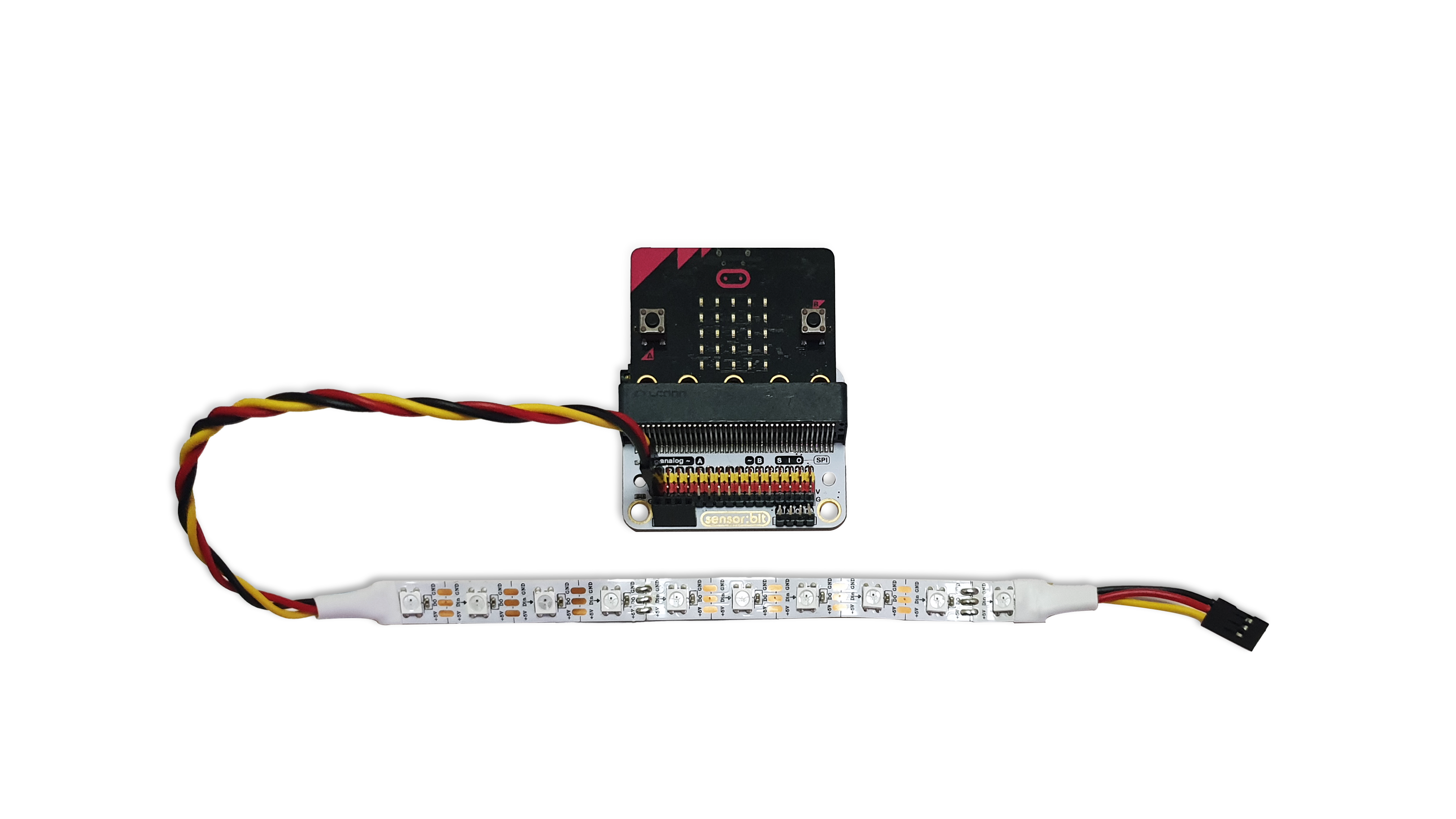 How to connect LED light strip with sensor