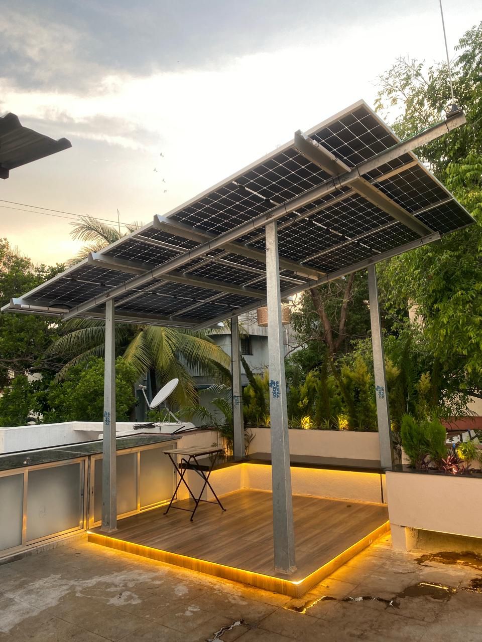 Residential solar installation in Lucknow