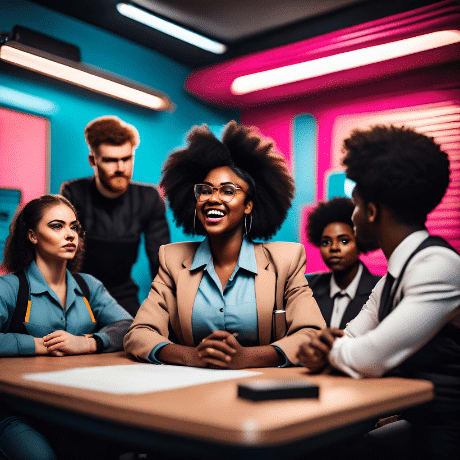 delivering training materials with managers