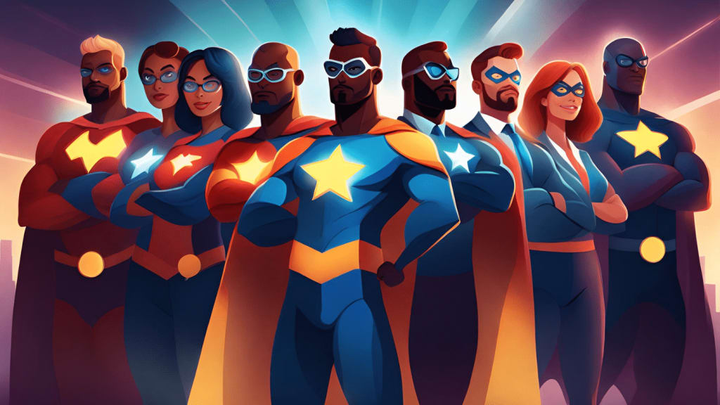 manager course online shows a team