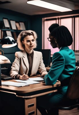 line manager practising how to give feedback