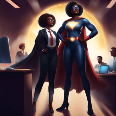 managers learning how to delegate at a training course