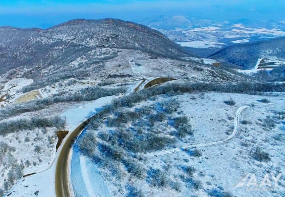 “Zəfər yolu” qara büründü - Fotolar