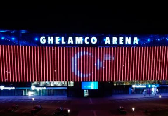 “Qarabağ”ın rəqibi stadionunu Türkiyə bayrağı ilə işıqlandırdı