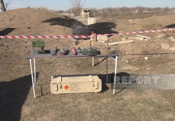 Füzulidəki kütləvi məzarlıqda 59 ədəd mina aşkarlanıb