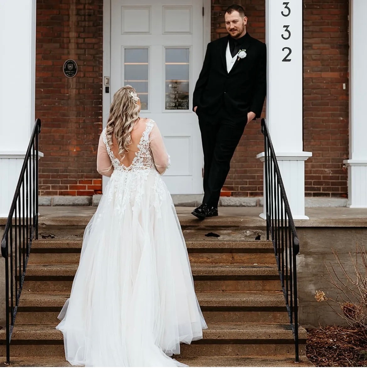 Alyssa Jensen — first look on steps