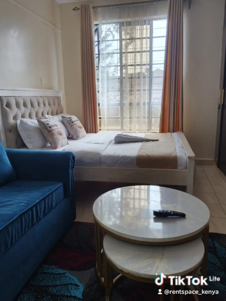 Living area of Cozy Studio Airbnb in Balozi Road Kitengela