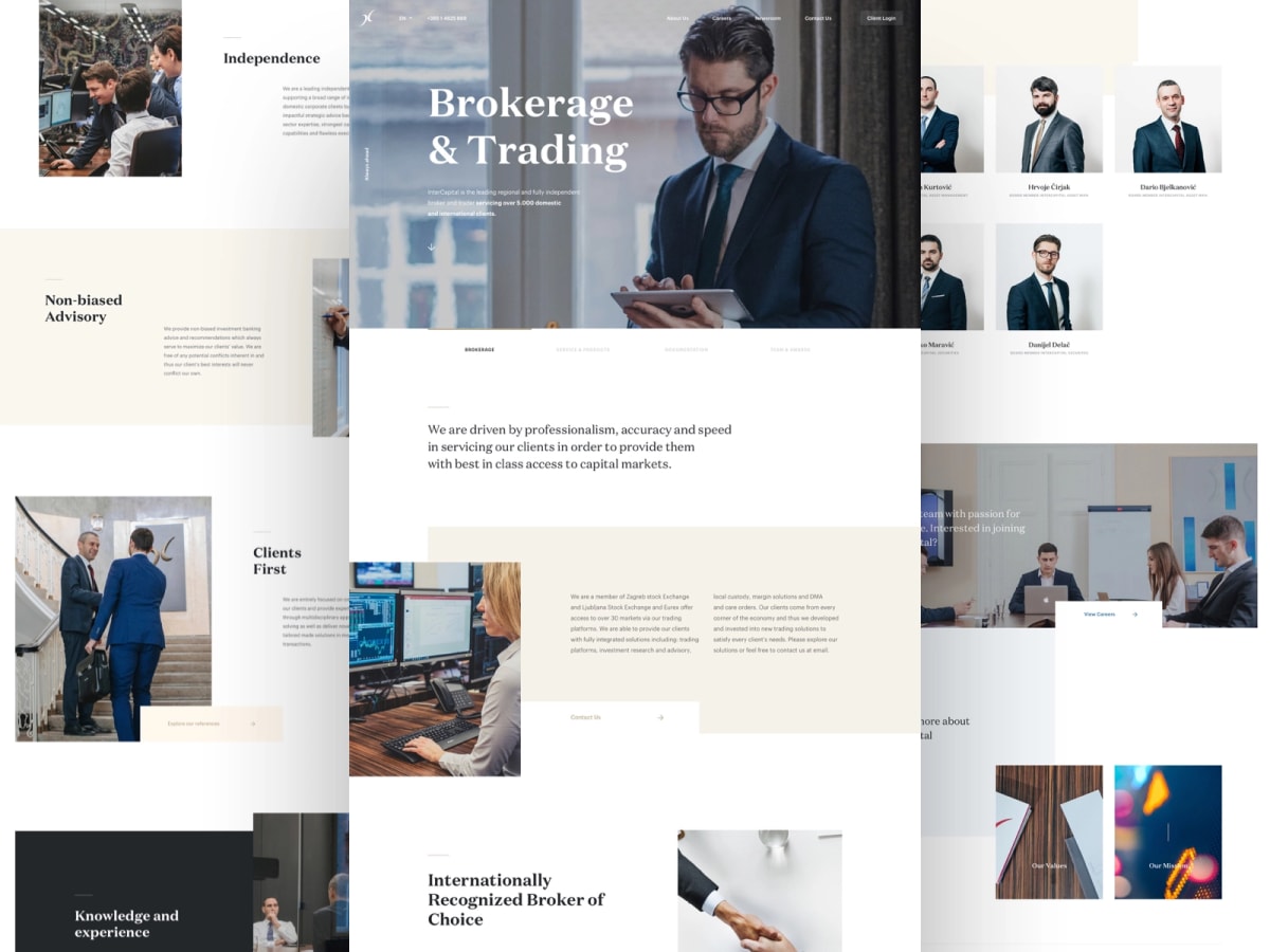 Intercapital Website project thumbnail