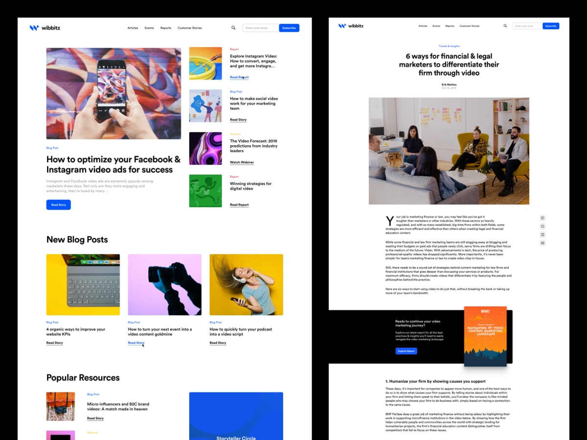 Wibbitz Website project thumbnail