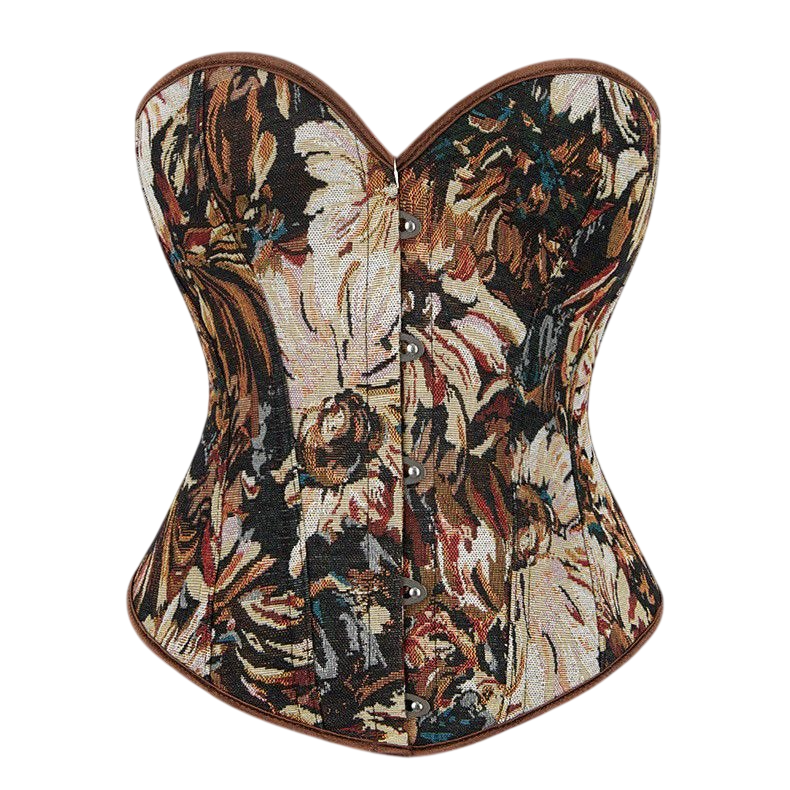 Women's Floral Waist Trainer Corset Bustier