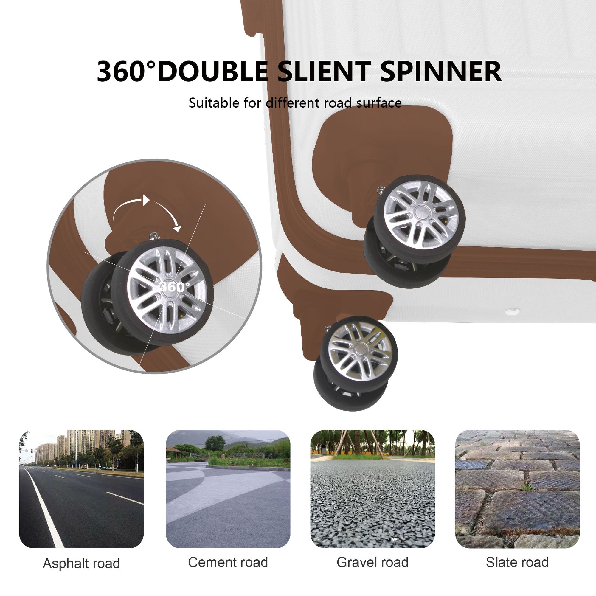 3-Piece Hardside Spinner Luggage Set – 20", 24", 28" Suitcases, view 4