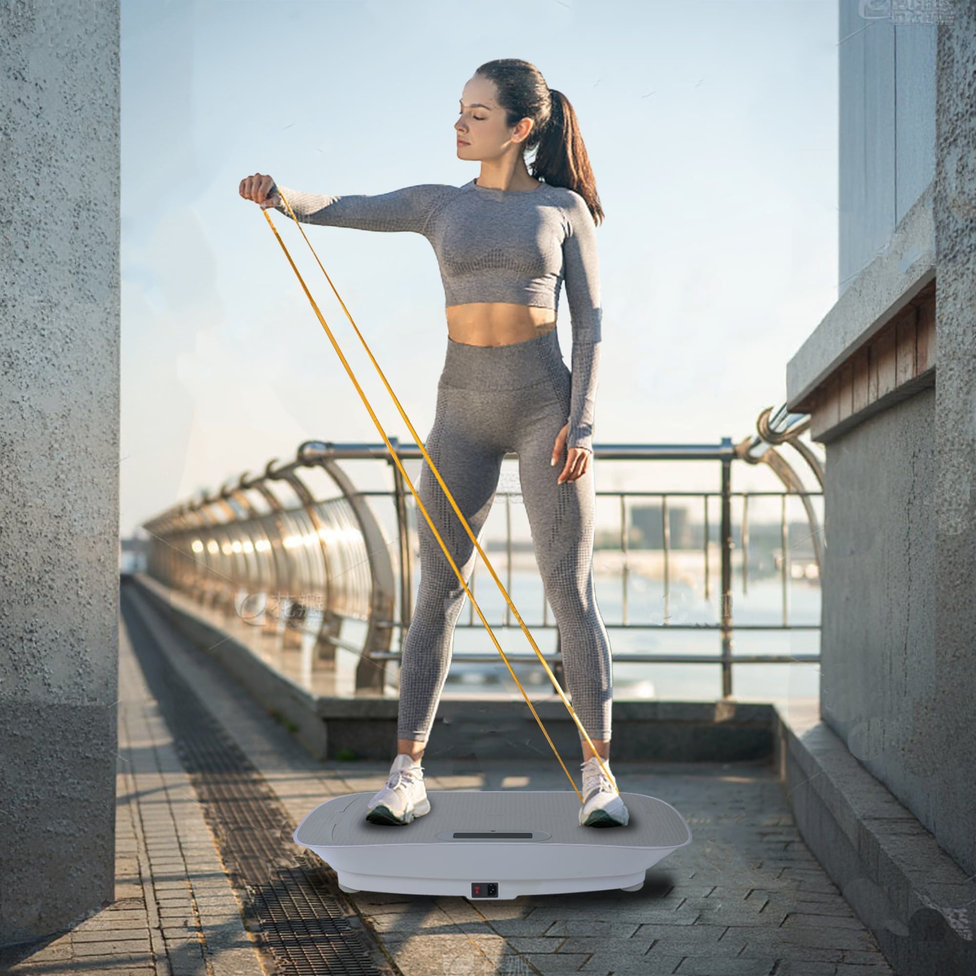 Vibration Platform Fitness Machine — Silent Motor, 10-Speed, Bluetooth, view 3