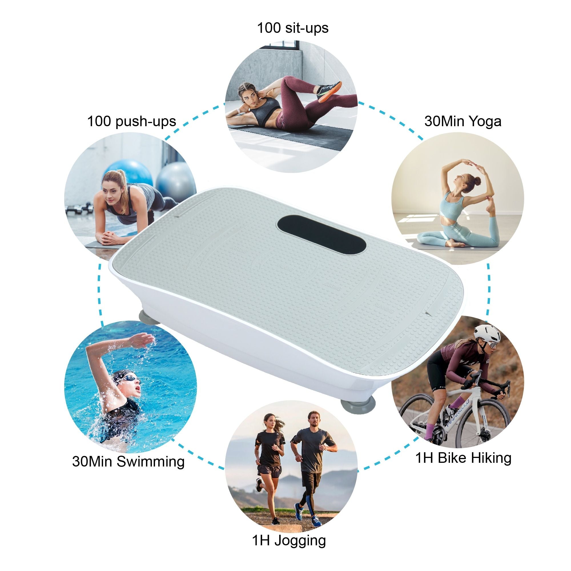 Vibration Platform Fitness Machine — Silent Motor, 10-Speed, Bluetooth, view 4