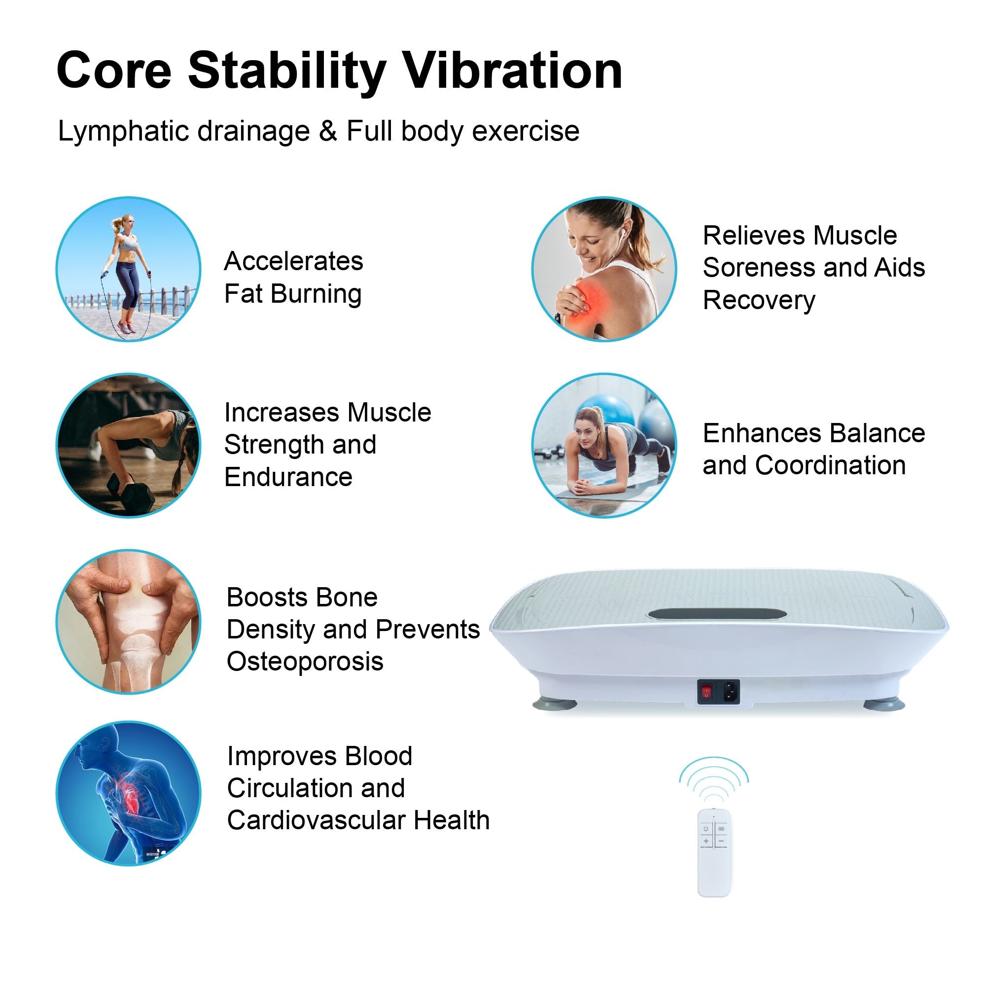 Vibration Platform Fitness Machine — Silent Motor, 10-Speed, Bluetooth, view 8