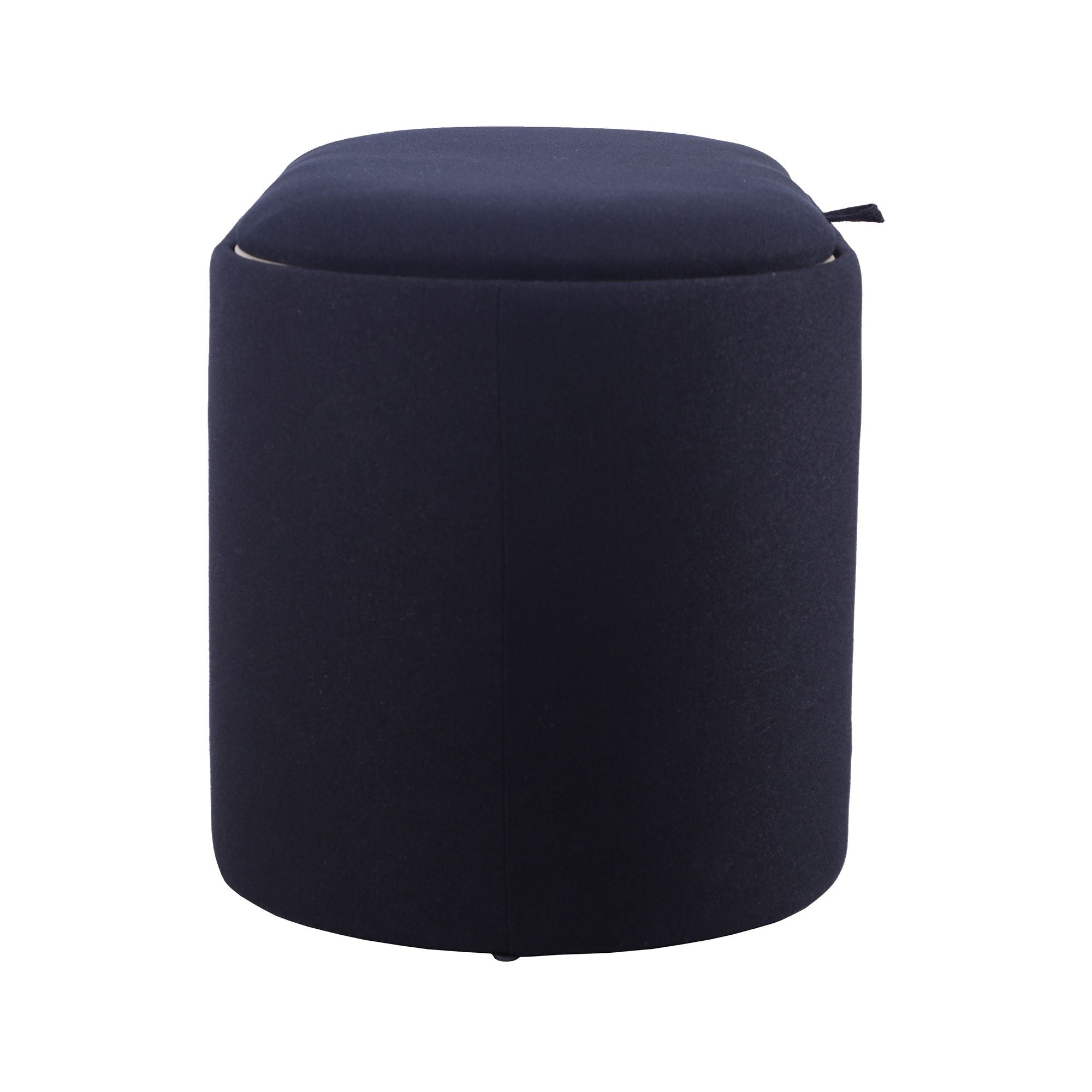 Storage Ottoman with Reversible Wooden Tray Top, Black, view 7