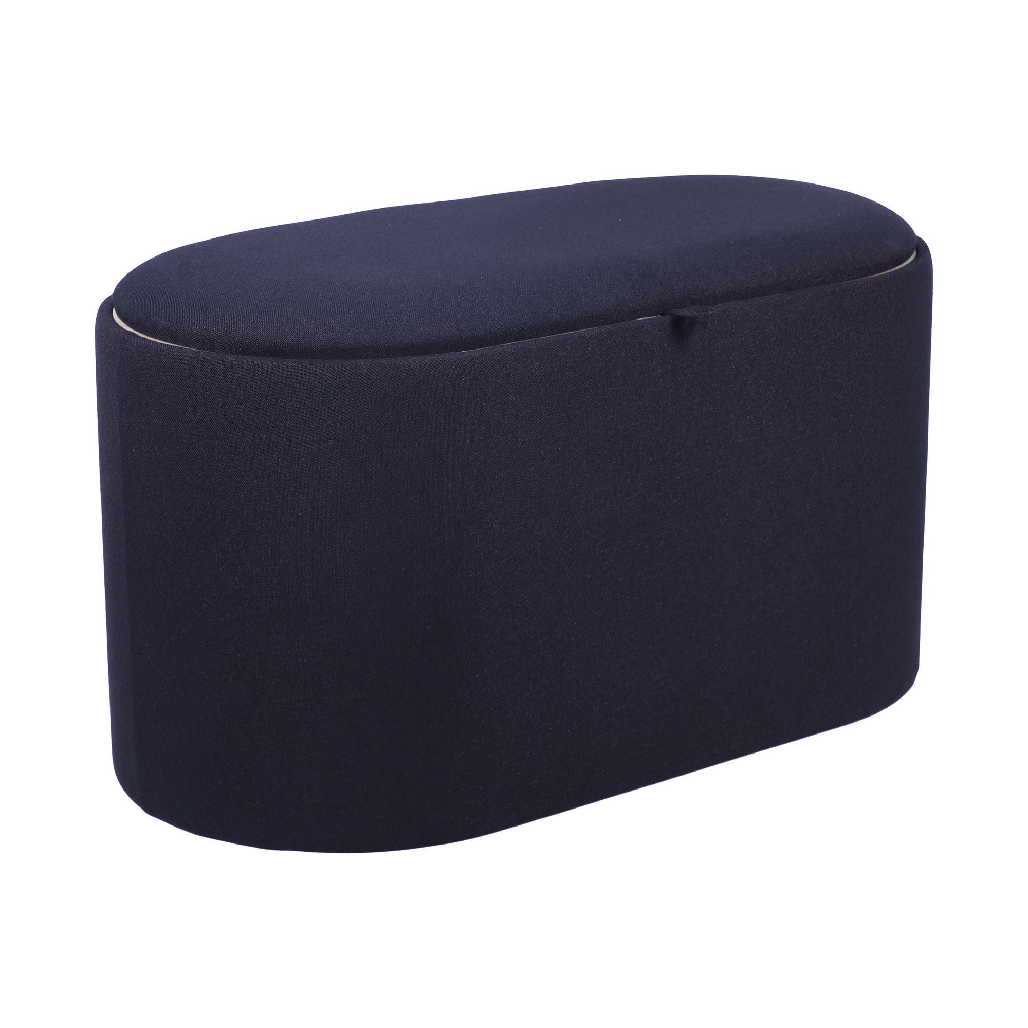 Storage Ottoman with Reversible Wooden Tray Top, Black, view 8