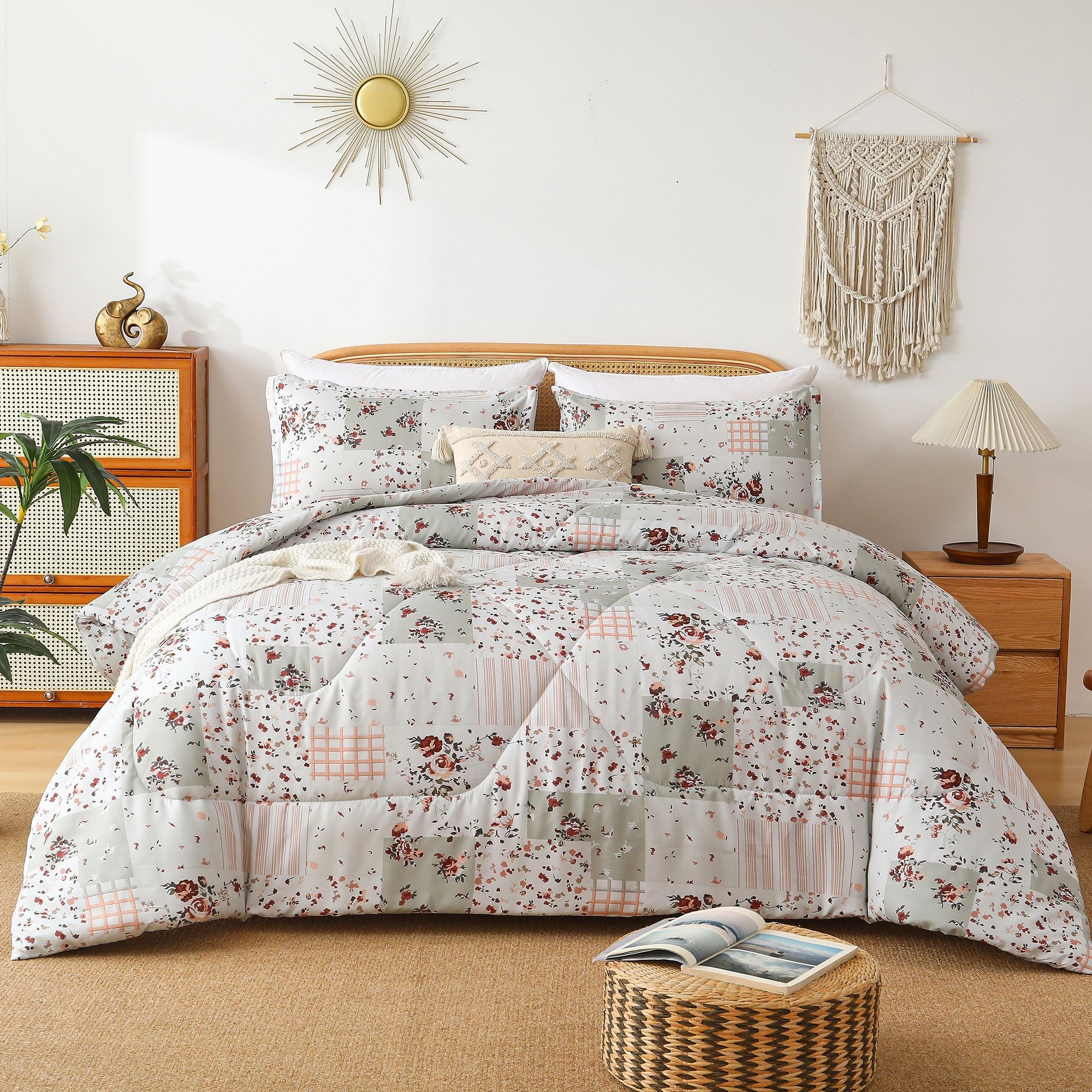 3pieces Comforter set Queen (Comforter *1+Pillowcase*2) Extremely diverse styles