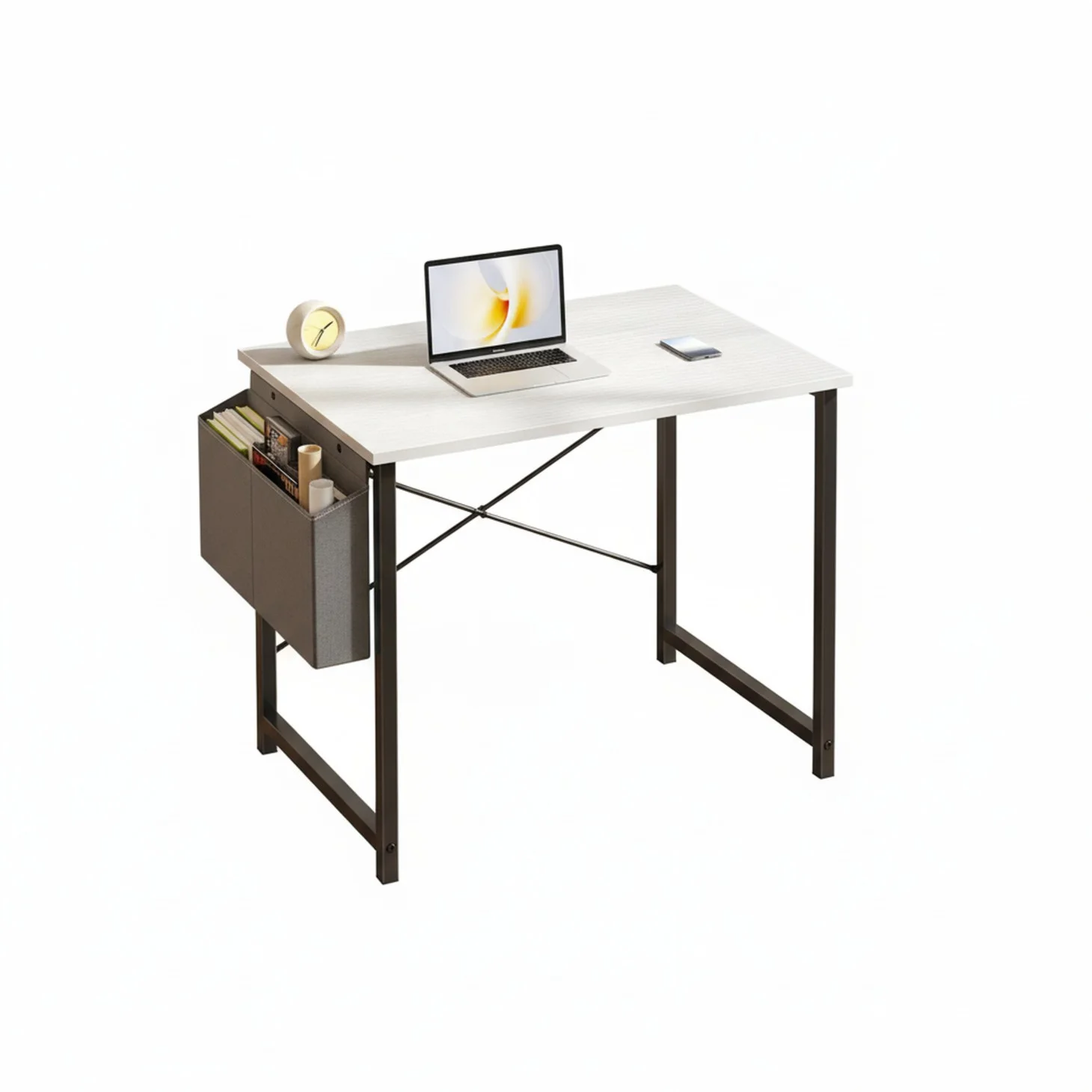 Small Computer Desk with Side Storage Bag — 3 Sizes, 3 Colors, view 3