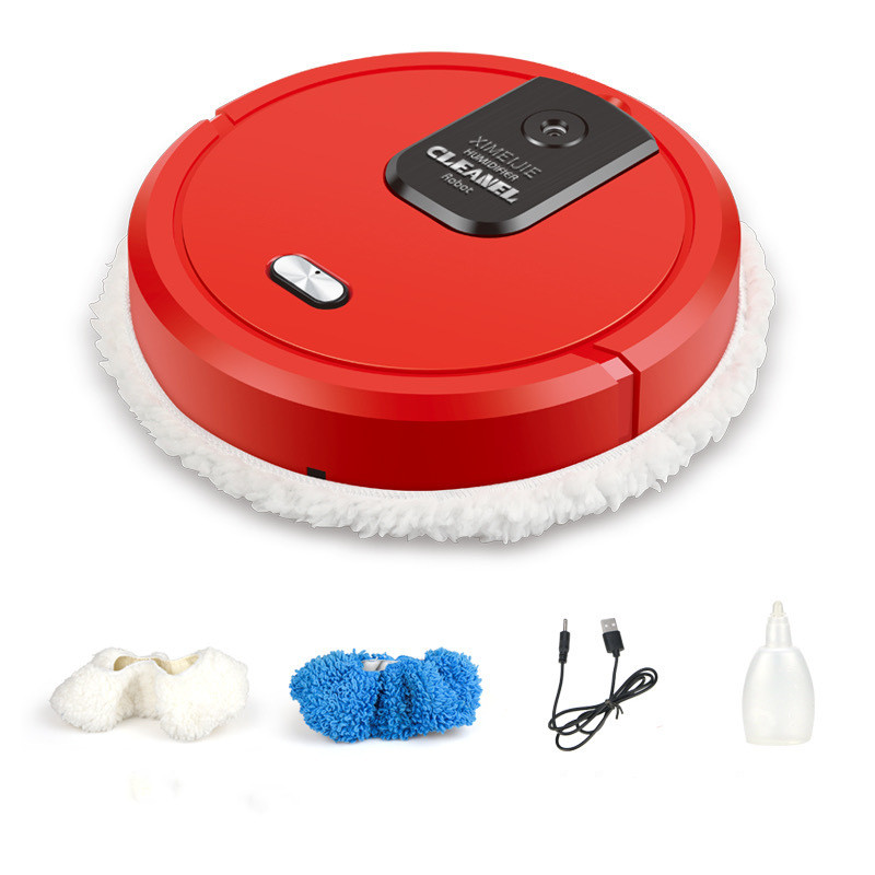 Mini Mopping Robot with Spray Humidifier — Rechargeable Floor Cleaner, view 3
