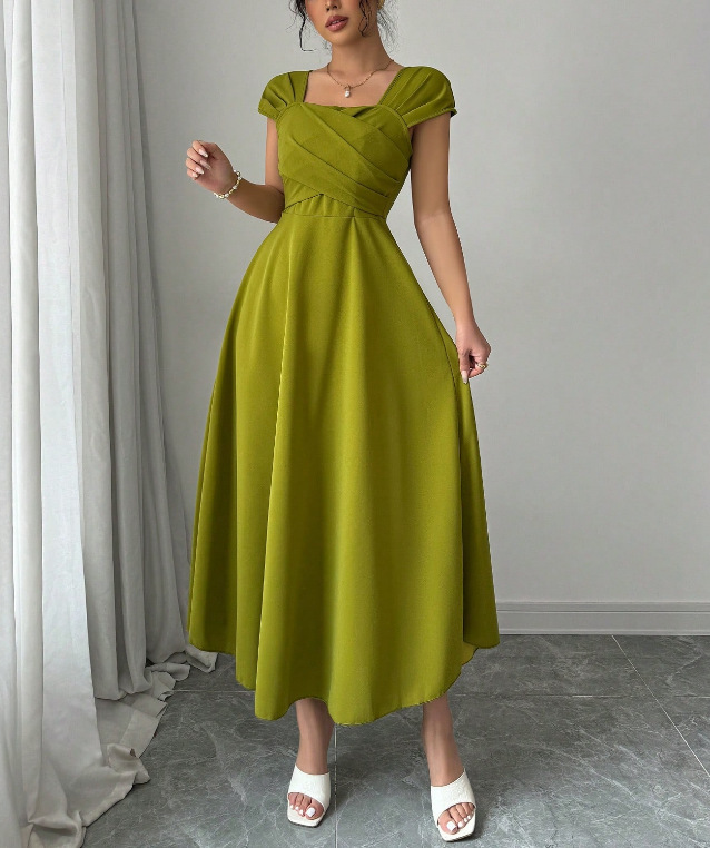 Women's Summer Slimming Waist-Slimming Hepburn-Style Dress
