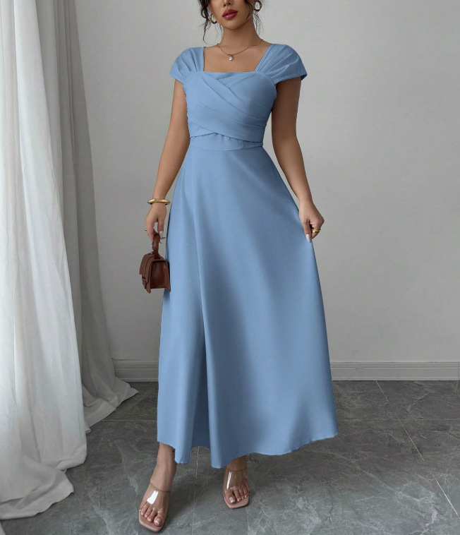 Women's Summer Slimming Waist-Slimming Hepburn-Style Dress, view 7