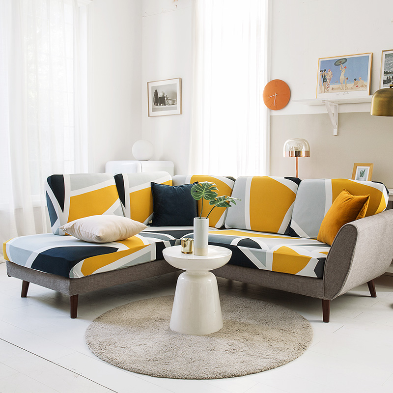 Stretch Sofa Cover Set — Non-Slip Thick Elastic Slipcover