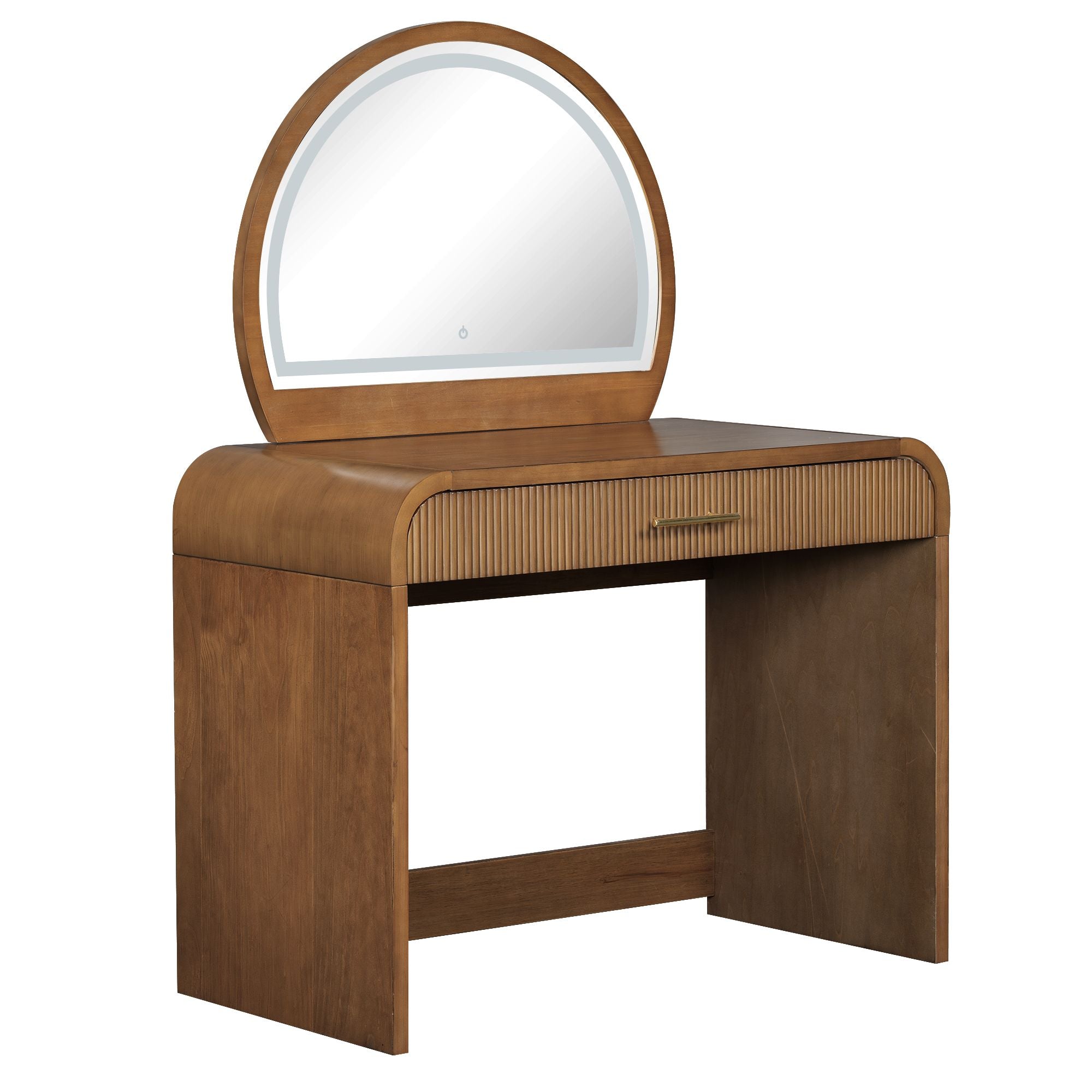 39" Makeup Vanity Table with LED Touch Screen Mirror & Drawer, view 5