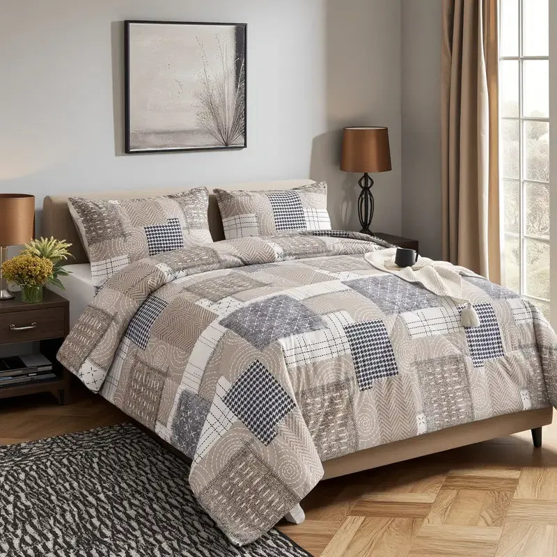 King Comforter Set, 3 Piece — Comforter + 2 Matching Pillowcases, view 3