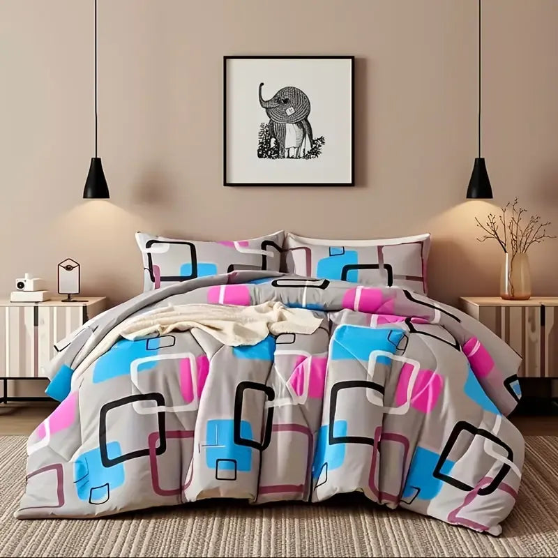 King Comforter Set, 3 Piece — Comforter + 2 Matching Pillowcases, view 5