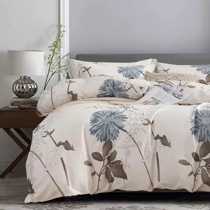 Art-Print Blue Blooms, Twin Duvet Set, view 3