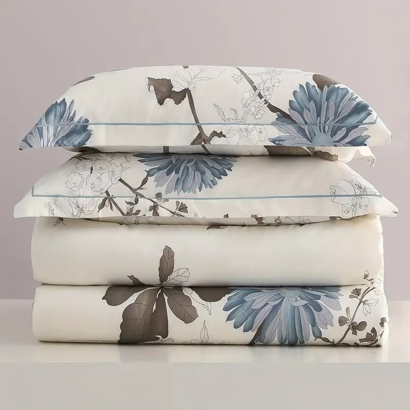 Art-Print Blue Blooms, Twin Duvet Set, view 4
