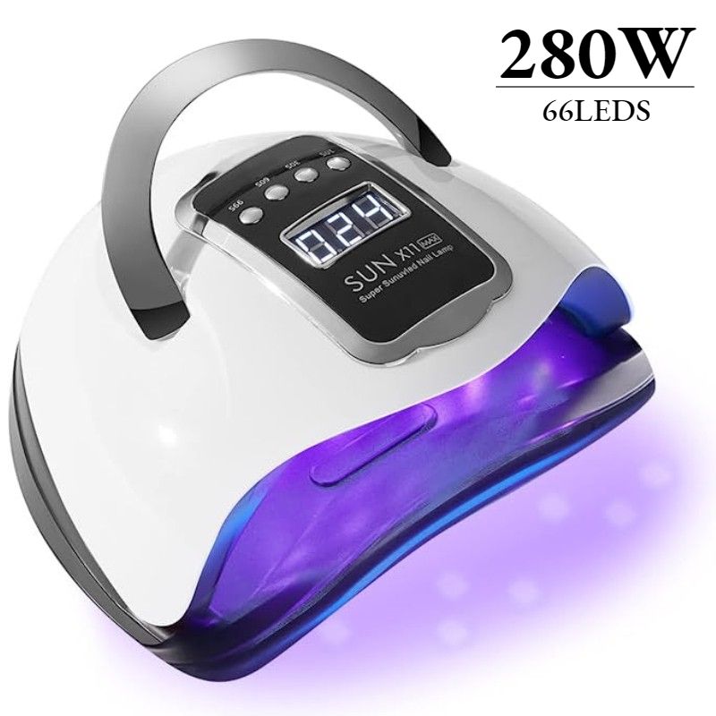SUN X11 Max UV LED Nail Lamp — 280W Gel Polish Dryer with LCD Timer