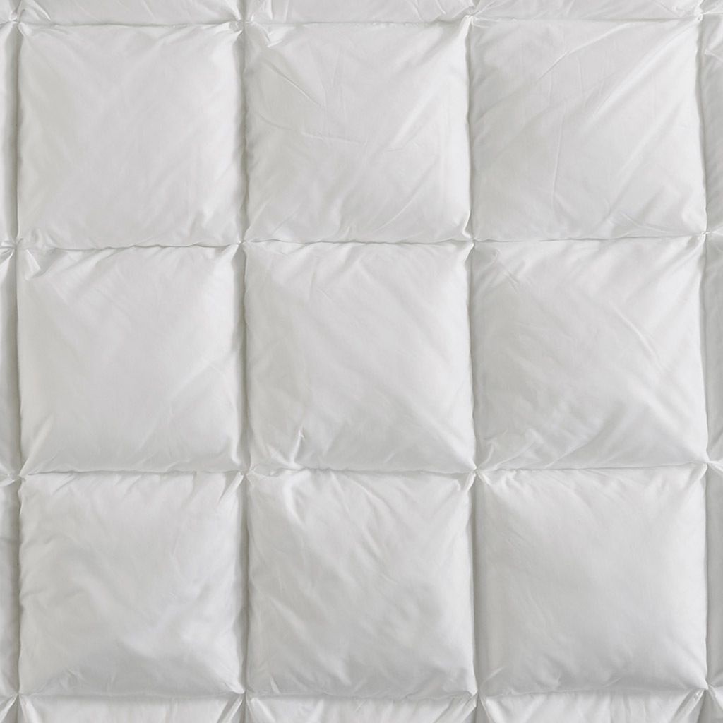 3D Puff Quilted Winter Comforter — Full/Queen 90" x 90", White, view 5