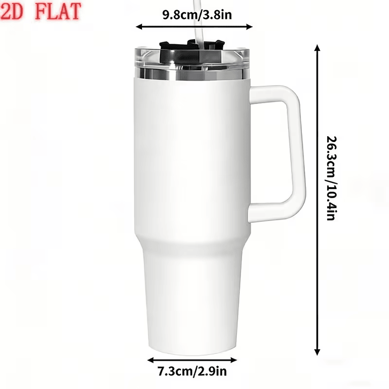 Yorkshire Terrier Tumbler with Handle — Insulated Stainless Steel Cup, view 7