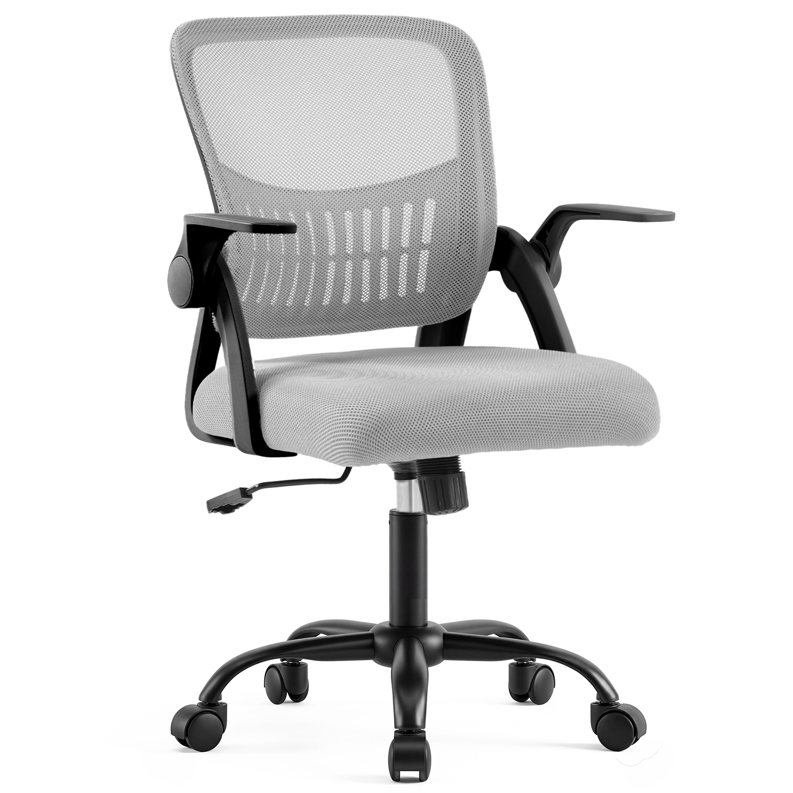 Mesh Office Chair with Flip-Up Armrests & Adjustable Height, view 5