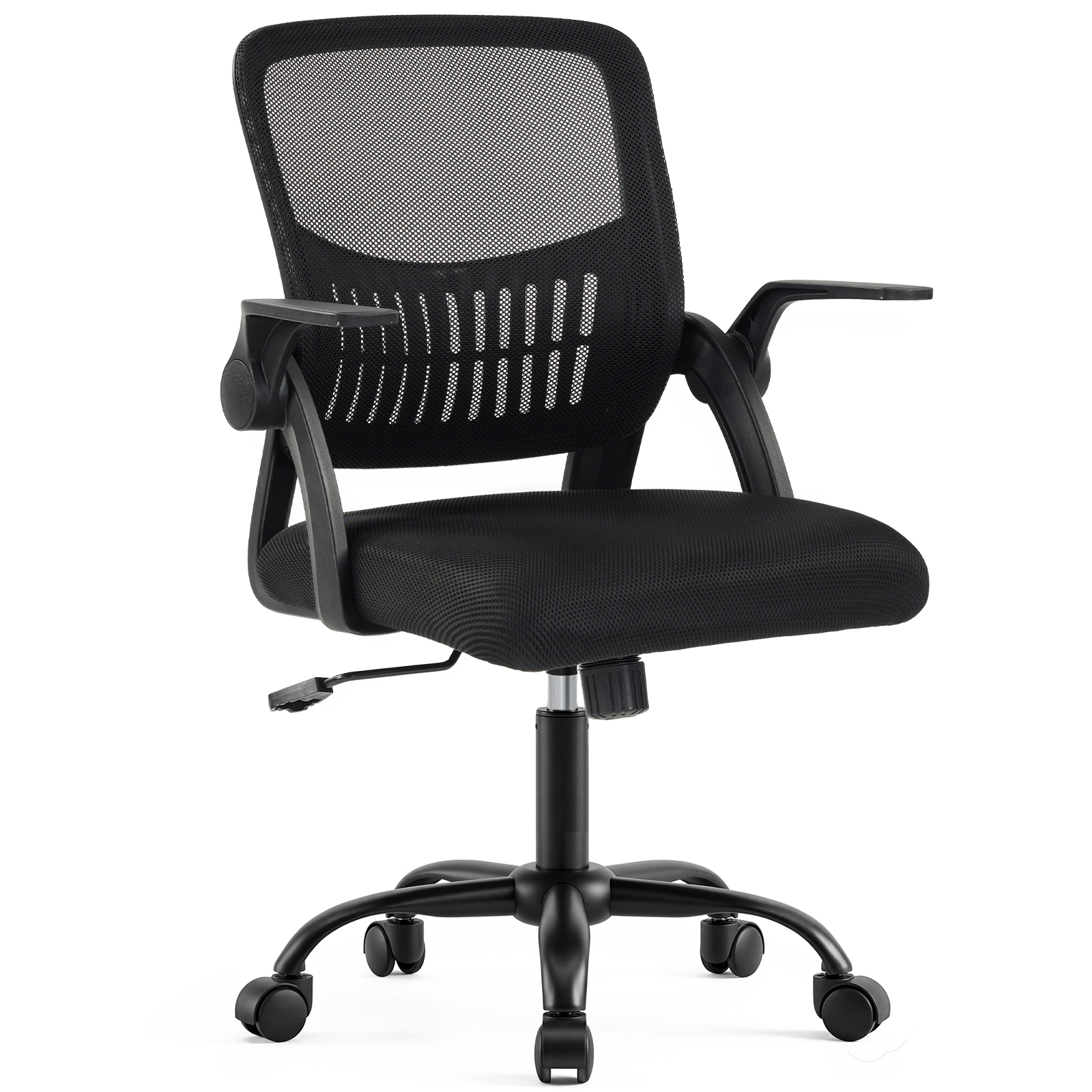 Mesh Office Chair with Flip-Up Armrests & Adjustable Height, view 7