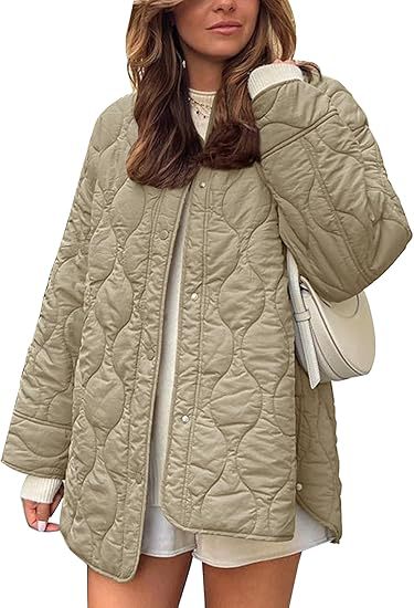 Loose-Fit Street Style Polyester Coat with Cotton Lining – Solid Colors, view 3