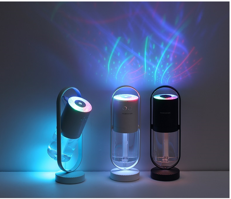 Sets/Detached USB Portable Humidifier – 200 ml Ultrasonic Mist, Night Light, Car & Desk Use - Cotton Swab