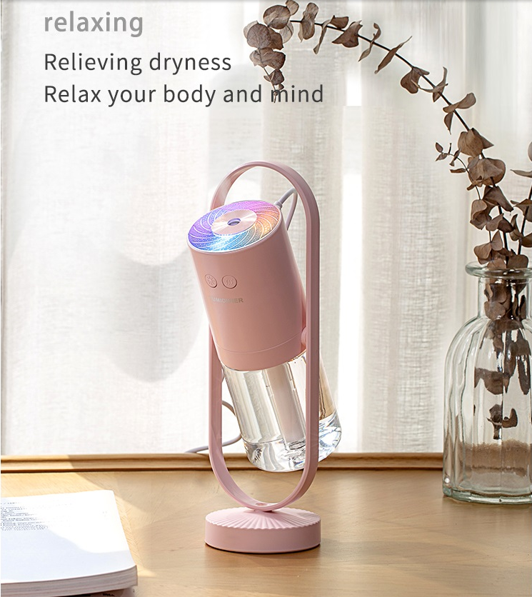 Sets/Detached USB Portable Humidifier – 200 ml Ultrasonic Mist, Night Light, Car & Desk Use - Cotton Swab, view 2