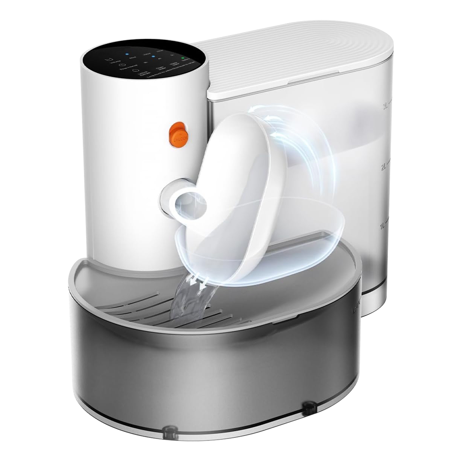Smart Pet Water Fountain 3L Cordless Rechargeable Automatic Refilling, view 6