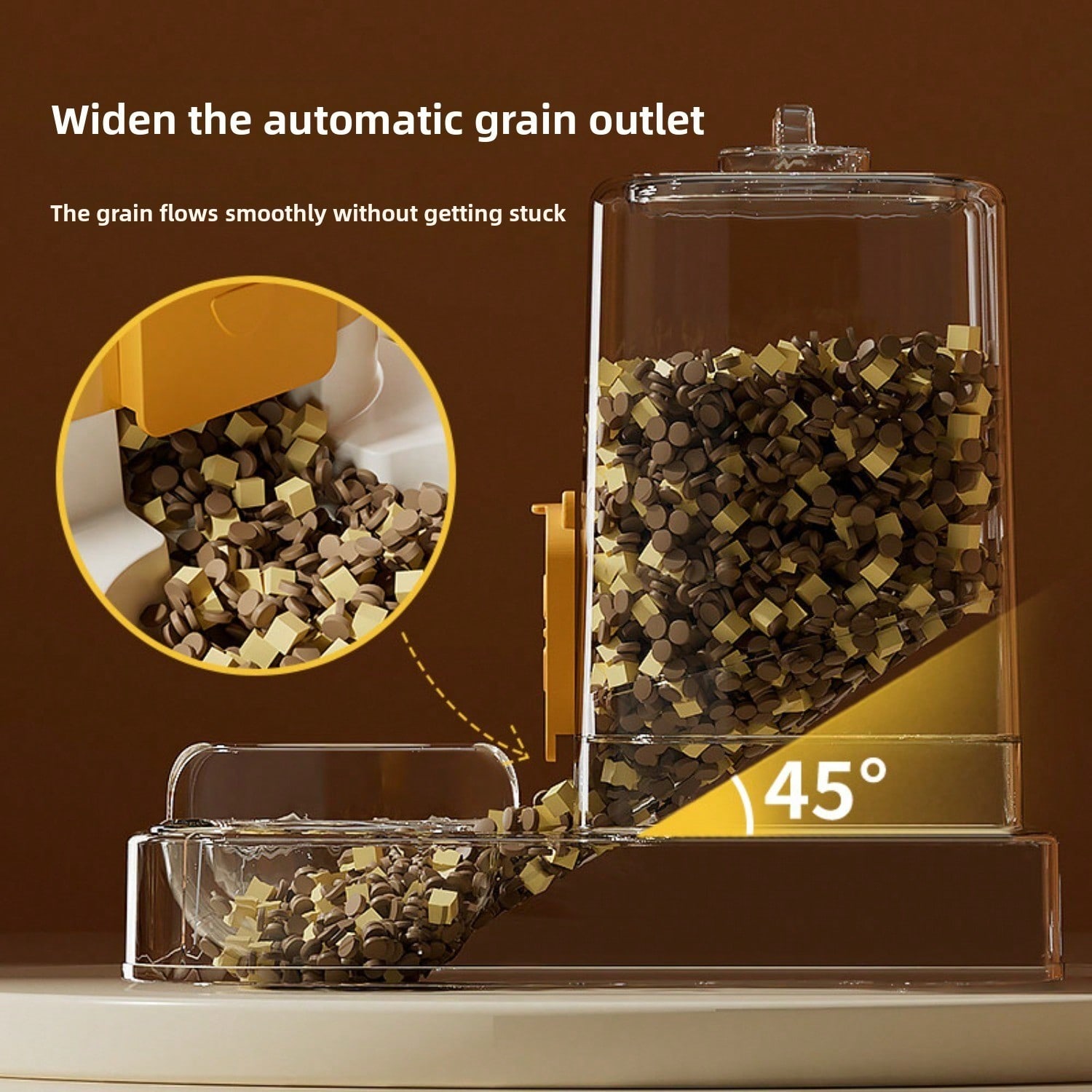 Automatic Pet Feeder & Water Dispenser – 2300 ml Food, 1000 ml Water, Gravity‑Refill, view 5