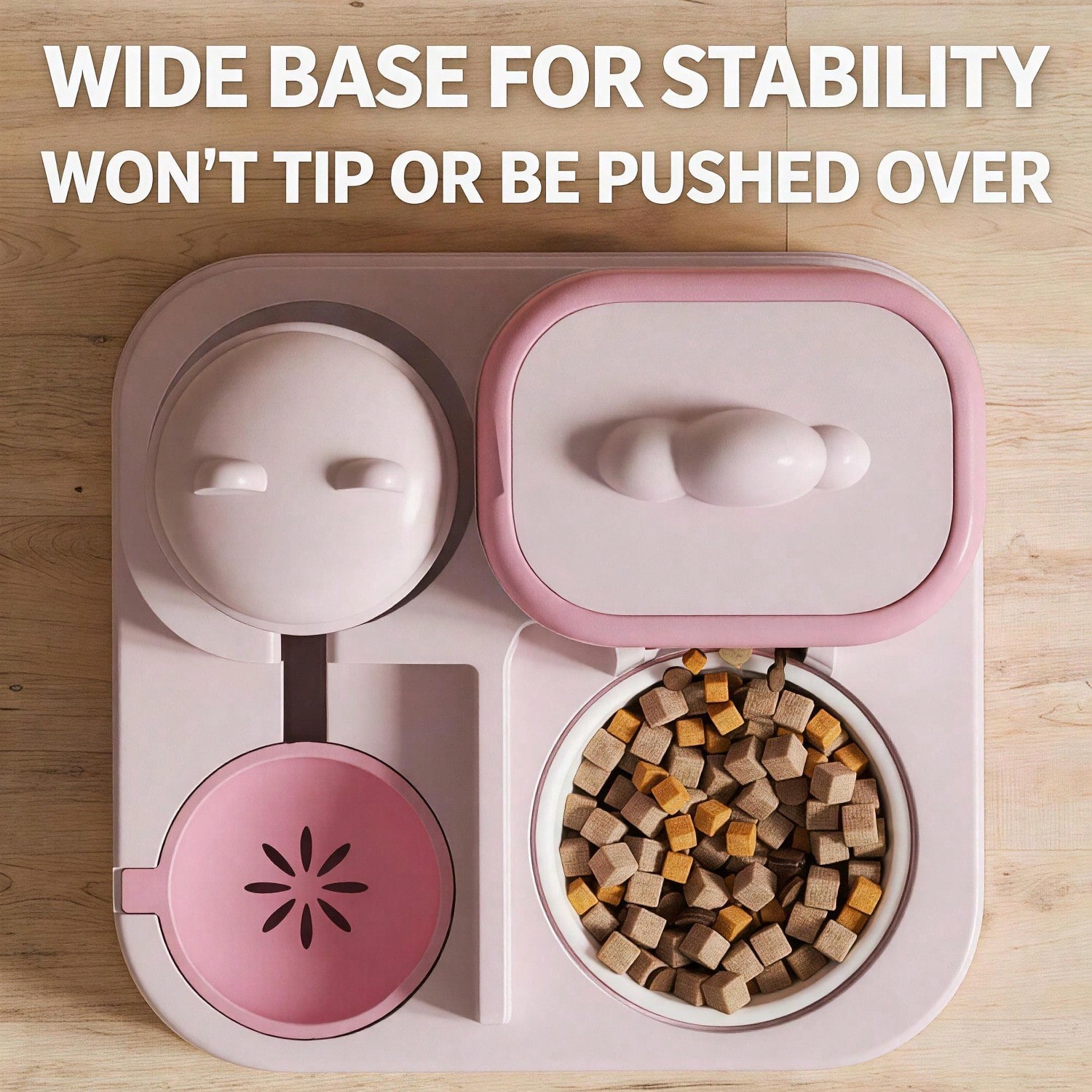 Automatic Pet Feeder & Water Dispenser – 2300 ml Food, 1000 ml Water, Gravity‑Refill, view 7