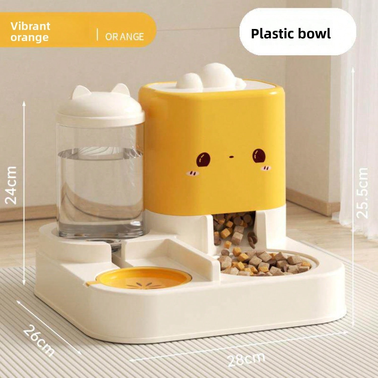 Automatic Pet Feeder & Water Dispenser – 2300 ml Food, 1000 ml Water, Gravity‑Refill, view 8