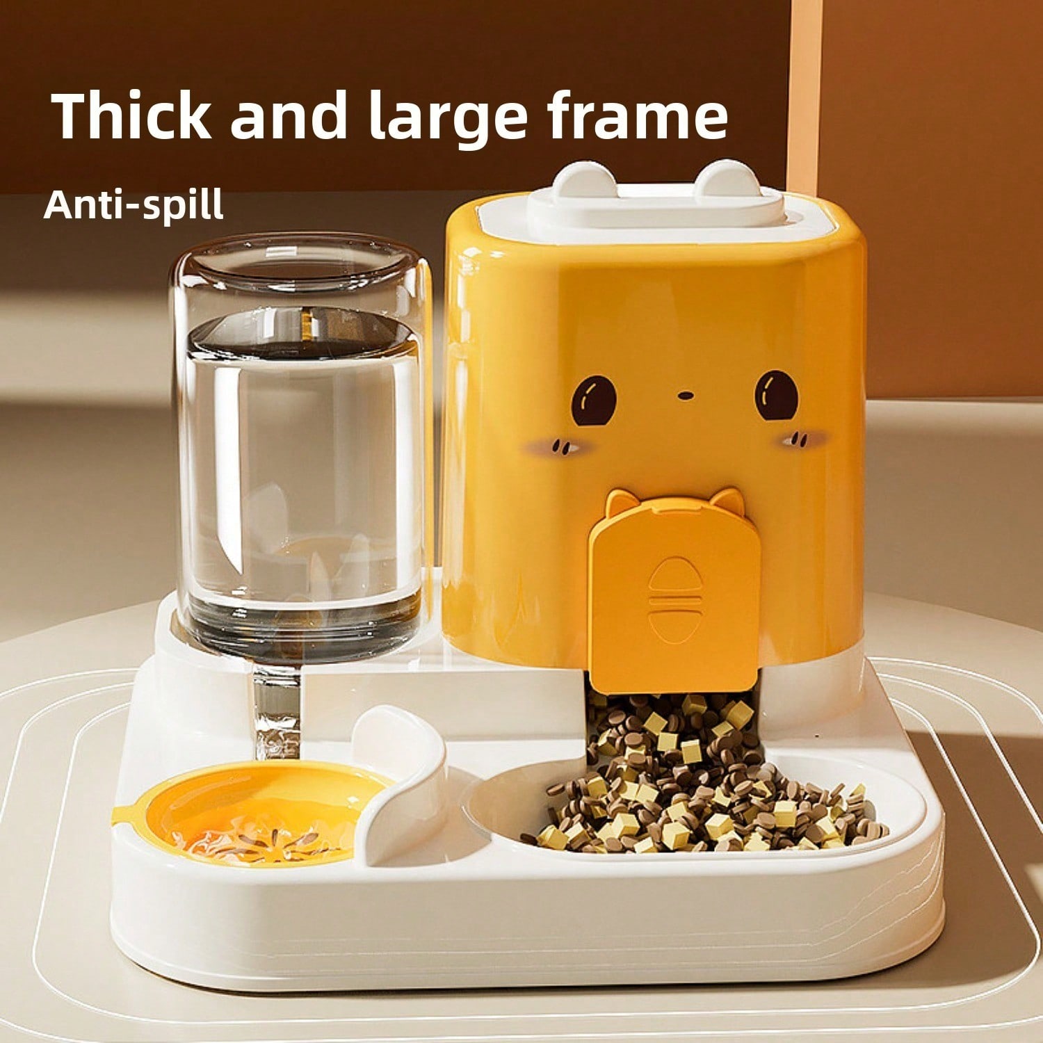 Automatic Pet Feeder & Water Dispenser – 2300 ml Food, 1000 ml Water, Gravity‑Refill