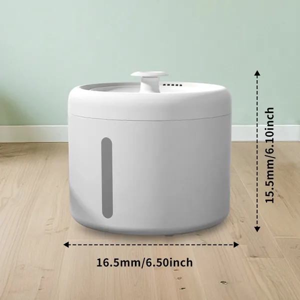 2500 ml USB Pet Water Fountain – Quiet Pump, Detachable Bowl