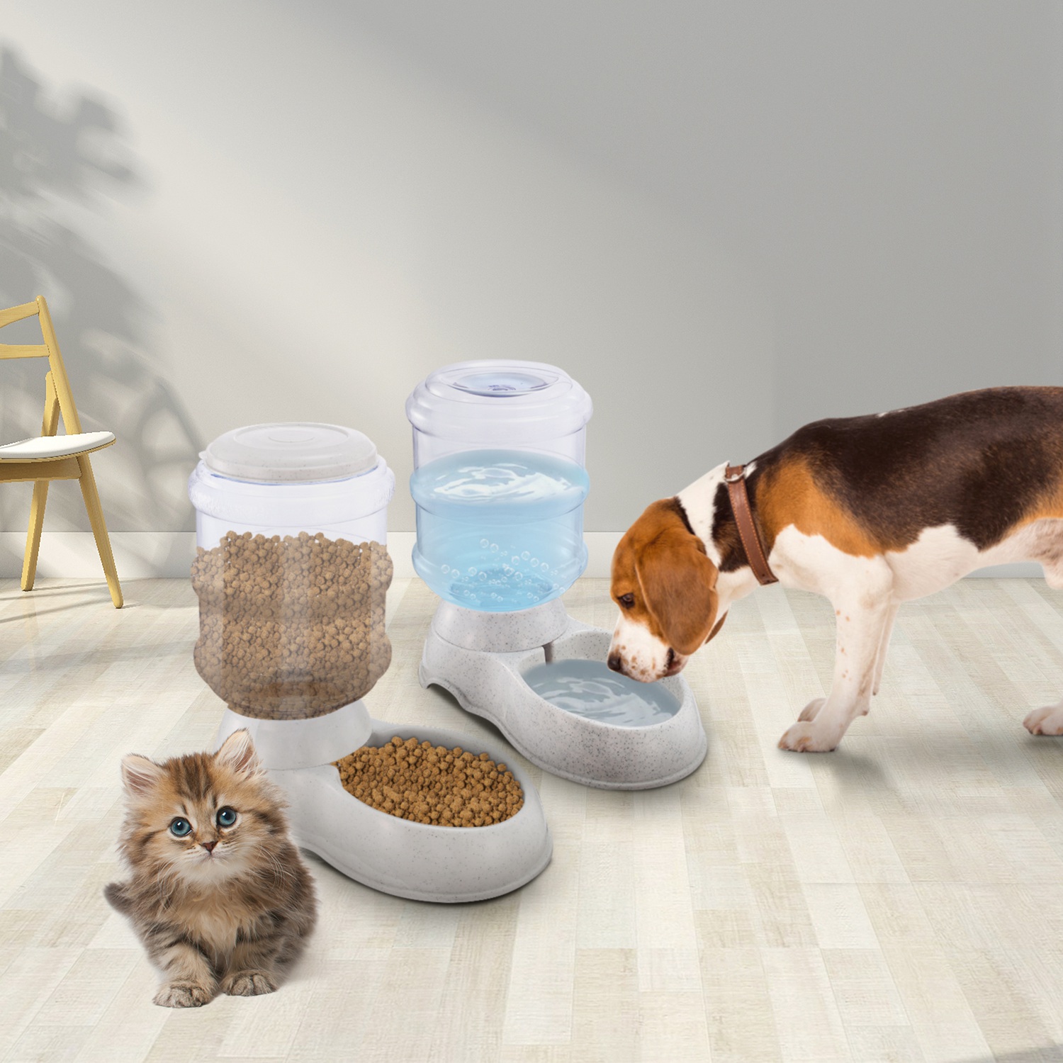 3.5 L Gravity‑Fed Pet Water Dispenser – Automatic Refilling Bowl, view 6