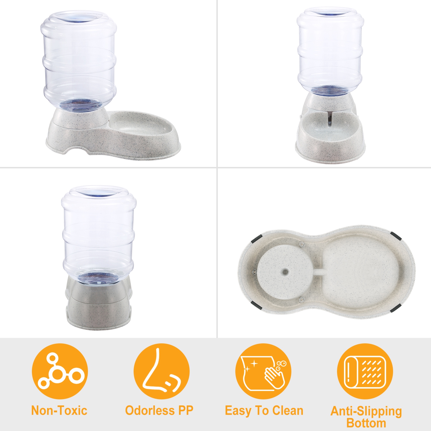 3.5 L Gravity‑Fed Pet Water Dispenser – Automatic Refilling Bowl, view 8