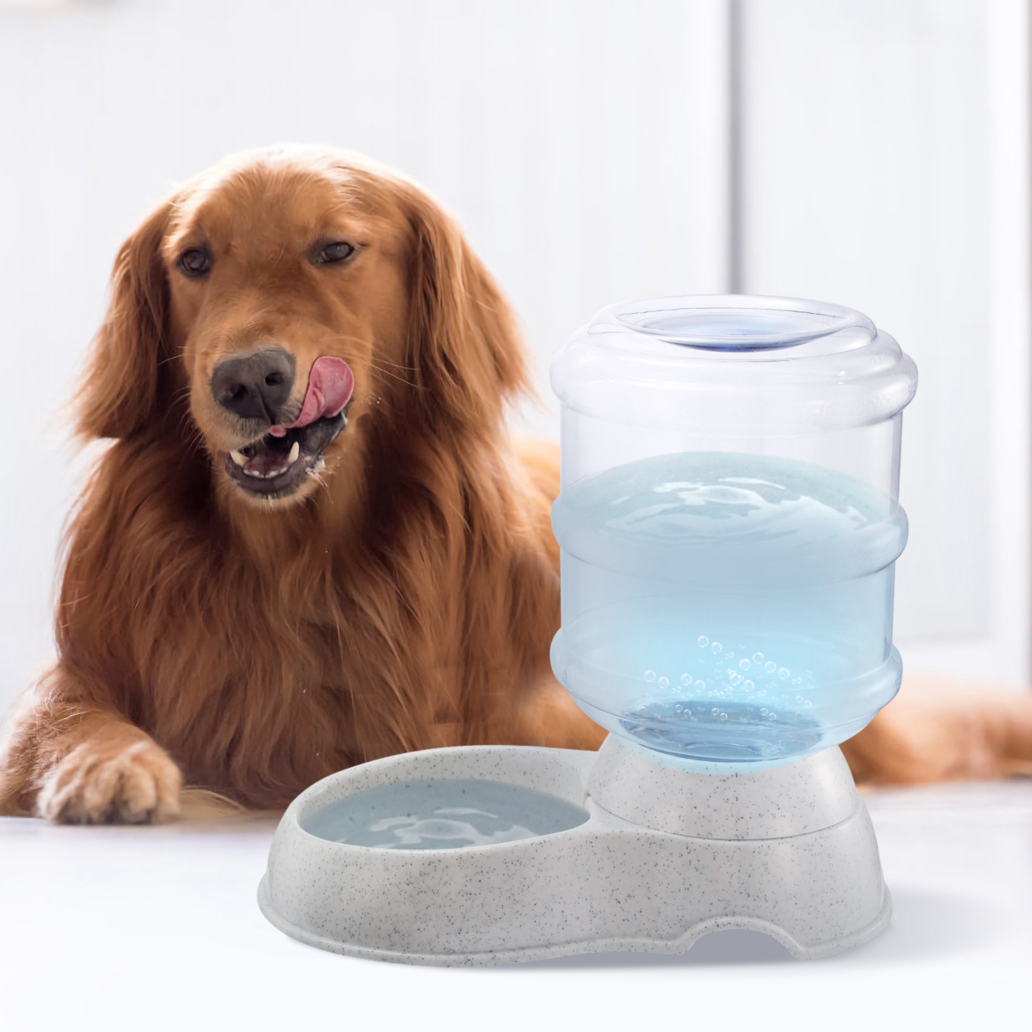 3.5 L Gravity‑Fed Pet Water Dispenser – Automatic Refilling Bowl
