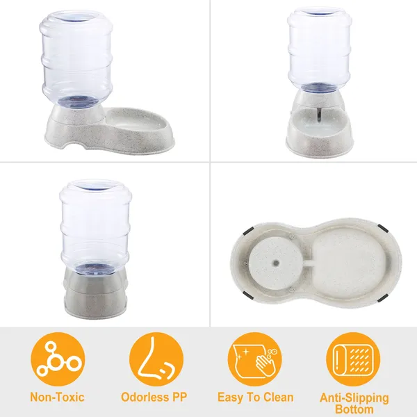 3.5L Gravity Pet Water Dispenser Large Capacity Self‑Refill, view 5